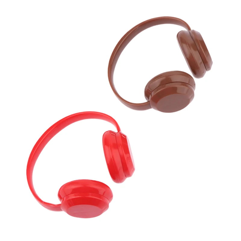 Headphone Boneka Katun Earphone Lucu untuk Boneka Katun 10Cm Headset Boneka Mini Mewah Dekorasi Mode DIY Aksesori Boneka Hadiah