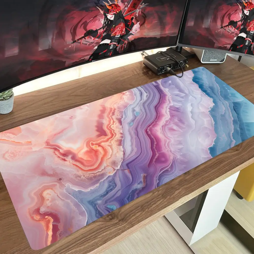 

Beautiful Geode Keyboard Mat Desk Pad 900x400 Mouse Desk Accessories Player Mats for Csgo Pad Mouse Pad Laptop Computer Large Ga