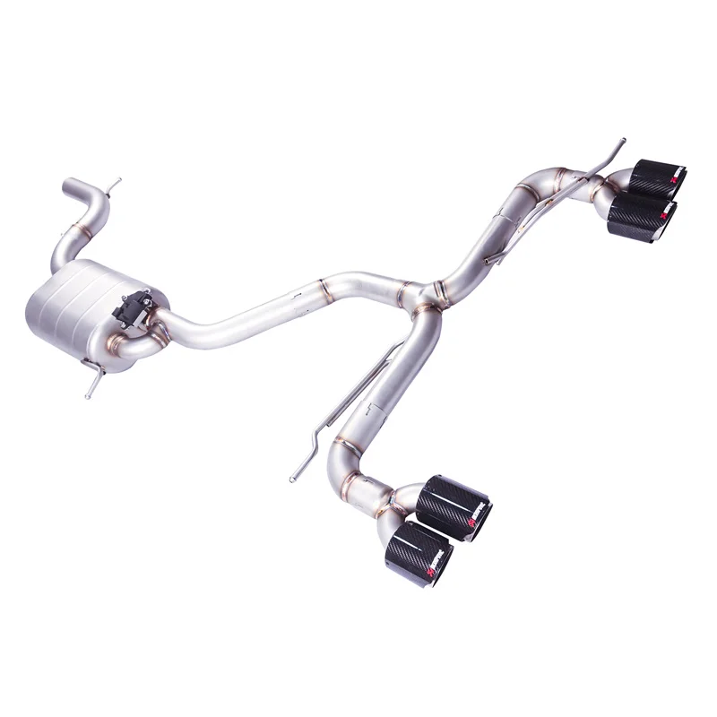 [Custom product] For 18-22 Volkswagen T ROC T ROC R 1.4T 2.0T four-drive with valve exhaust pipe silencer auto parts