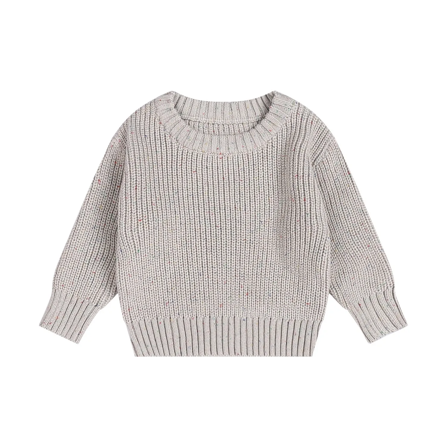 Autumn Winter Ins Newborn Girls Sweater Knit Long Sleeve Round Collar Cotton Striped Infant Girls Pullover Baby Girls Undershirt