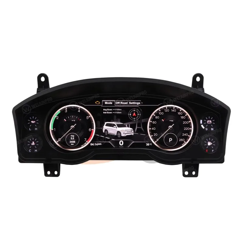 New 12.3-inch Car Speedometer Panel Digital Instrument Cluster for Land Cruiser L200 2008-2020 Original