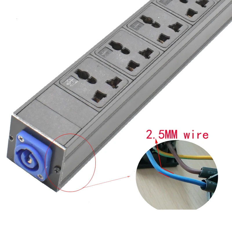 PDU Power Strips Schuko Powerlink box Power amplifier audio 3P Aviation plug 24AC Universal socket SOCKETUS AU EU UK Israel plug