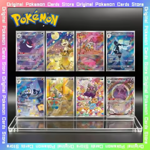 100%Original Pokemon PTCG Gem Pack Gengar Meowth Anime Trading Single Cards Simplified Chinese Collectible Toys Birthday Gifts