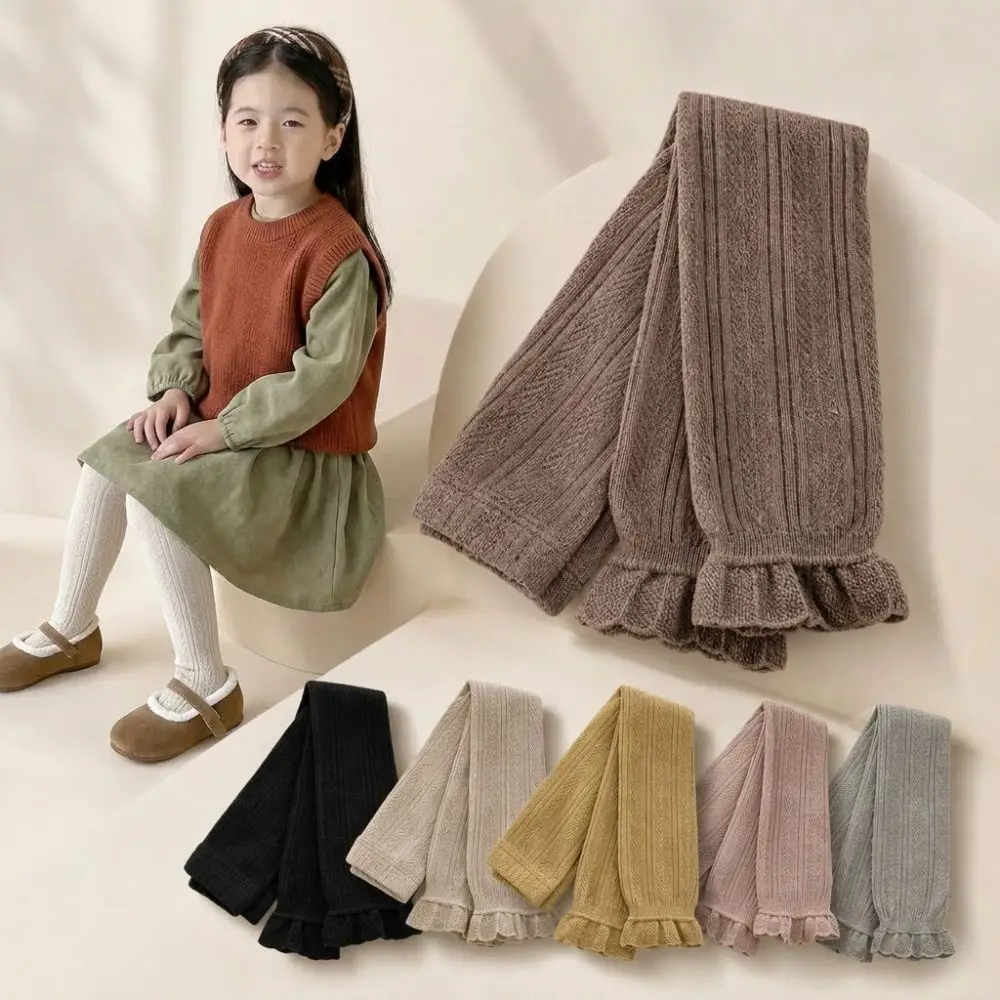Fashion Soft Baby Legging Cotton Tight-fitting Toddler Pantyhose Warm Comfort Newborn Long Pants Socks Girls 1-6 Years Old