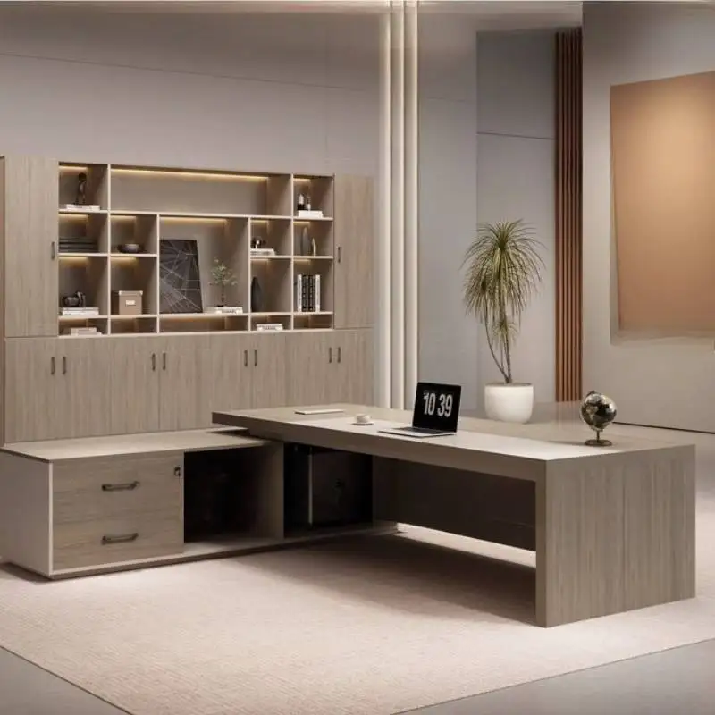 Scrivanie per ufficio di design estetico Cassetti per prezzi vintage Scrivanie per ufficio moderne Tavolo per stazione di lavoro Escritorio ad angolo di lusso