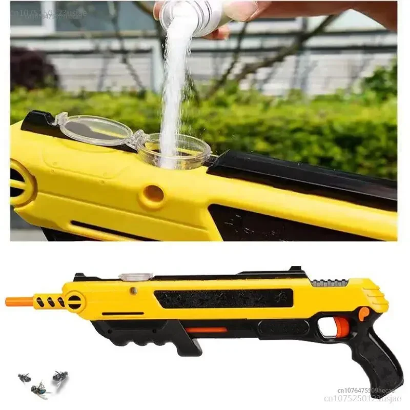 Anti-Mosquito e Fly Toy Pistol, bala macia, anti-amarelo inseto sal arma, gel bola jateamento, brinquedos para crianças, brinquedos para adultos, ao ar livre, 2024