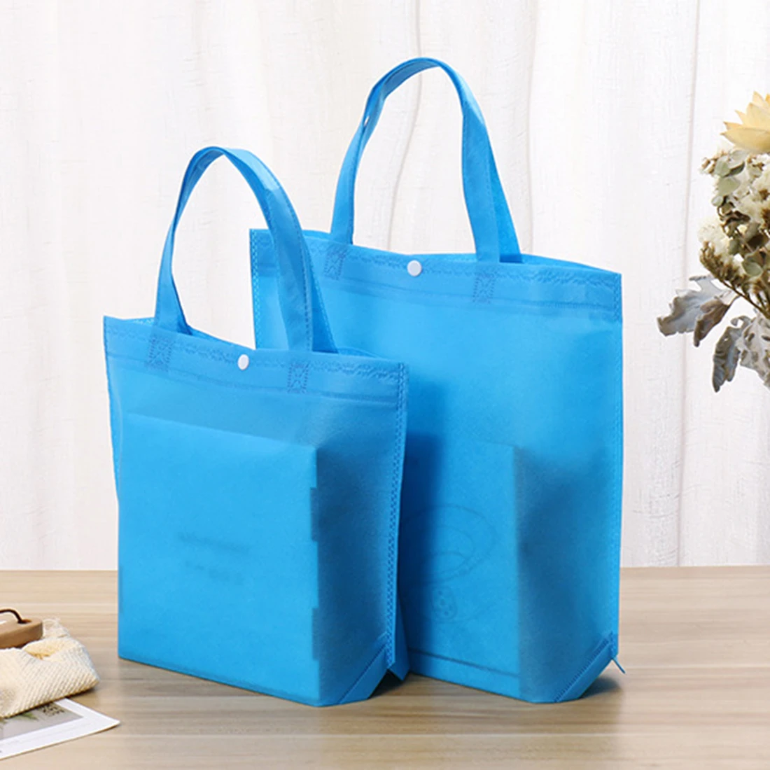 1 PC New Foldable Shopping Bag Reusable Tote Pouch Women Travel Storage Handbag Fashion Shoulder Bag Shopping Bags