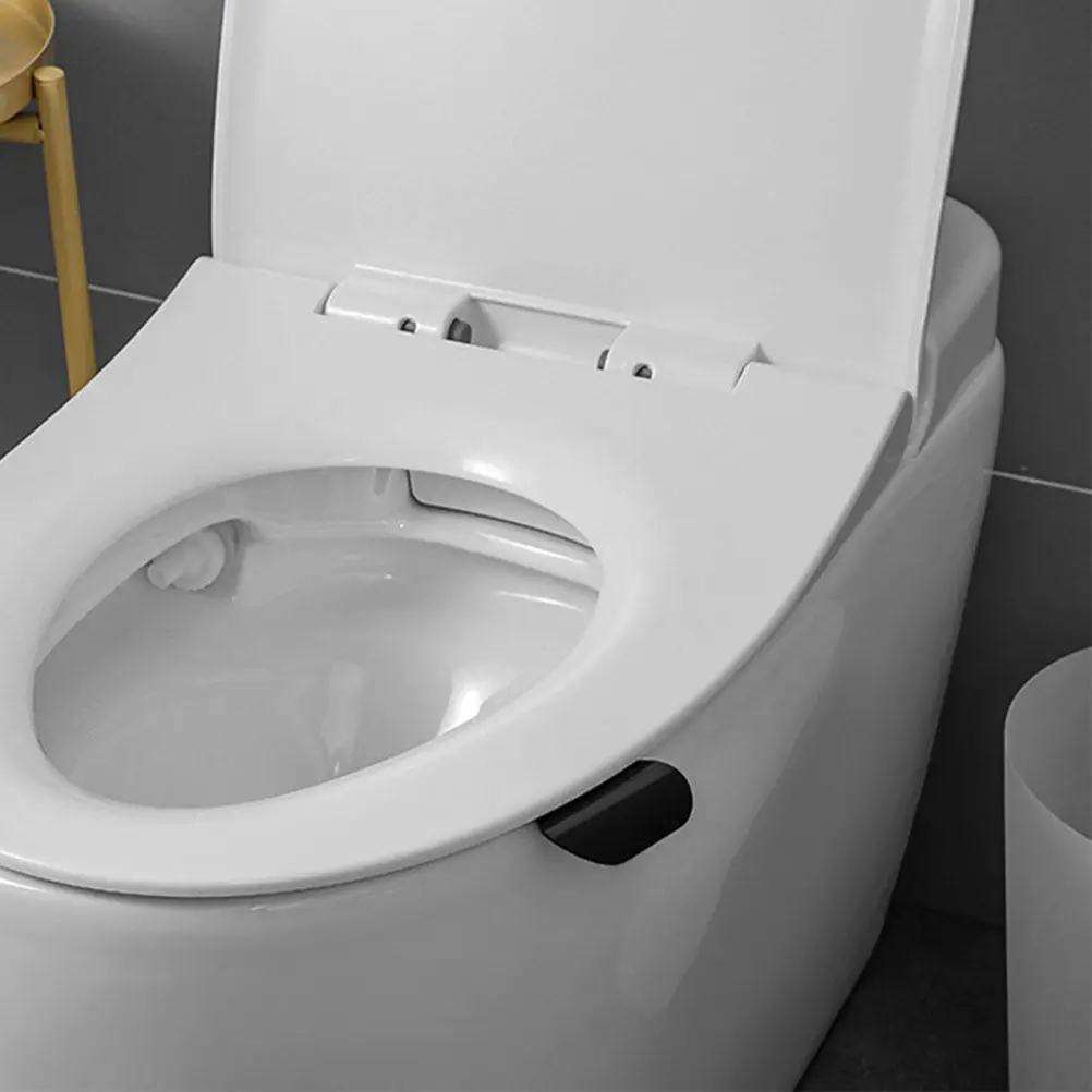 9Pcs Toilet Lid Lifter Handle Wear Resistant Pc Plastic Simple Installation Avoid Direct Contact for Elderly Home Office Hotel