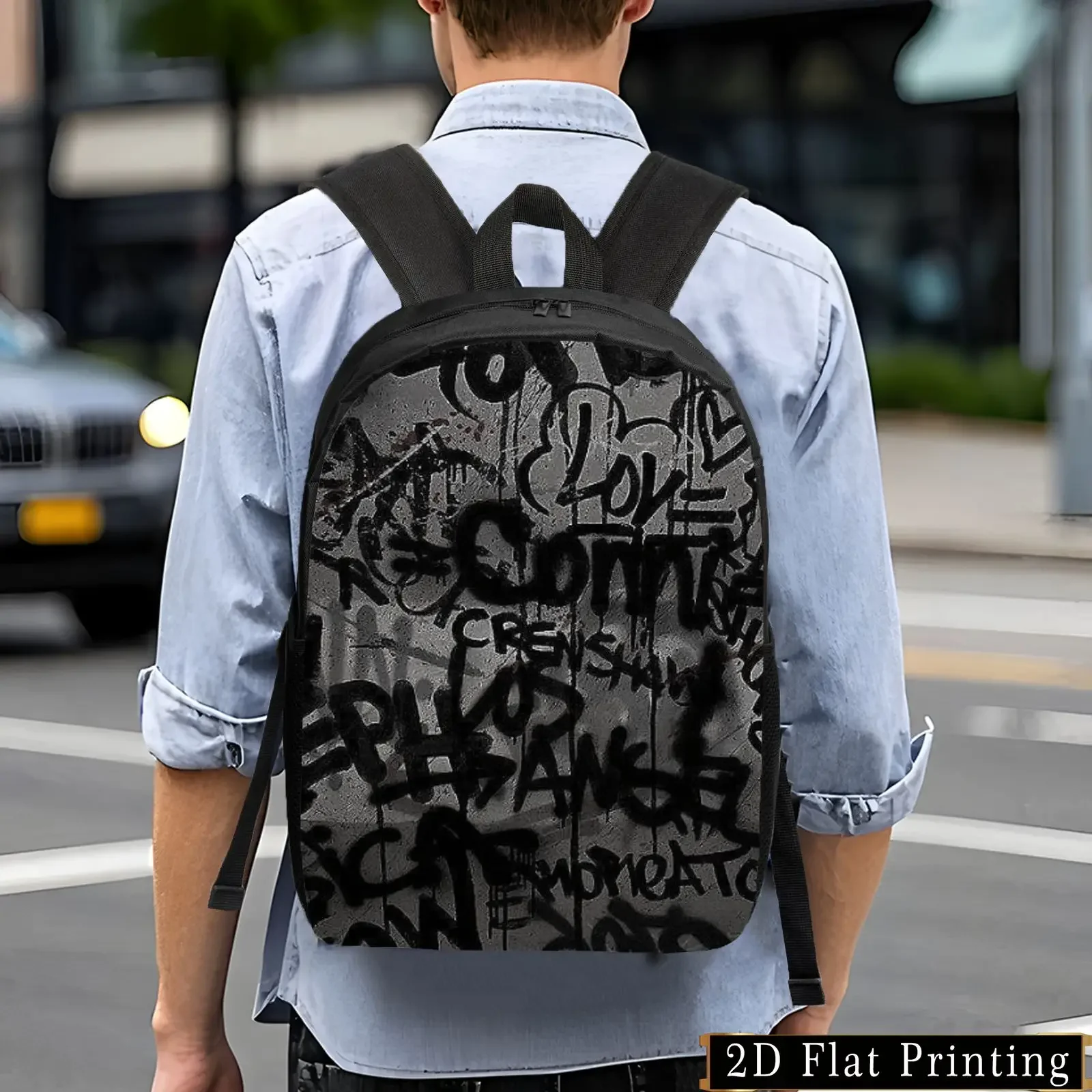 Custom Bag Casual And Stylish Backpack, A Simple And Shoulder Bag. A Creatively Designed Backpack For Young People, Lightweight