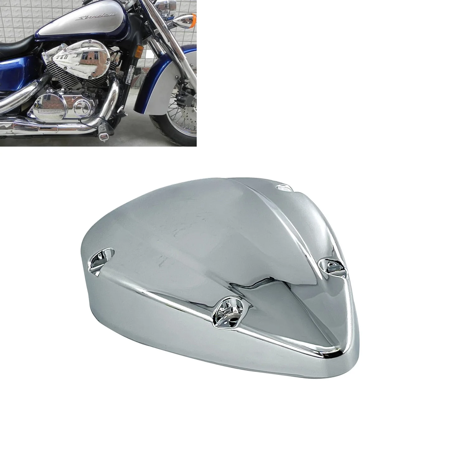

Motorcycle Chrome Air Filter Cleaner Cover Cap For Honda Shadow Aero750 VT750C Spirit VT750RS 2004-2012 2008 2010