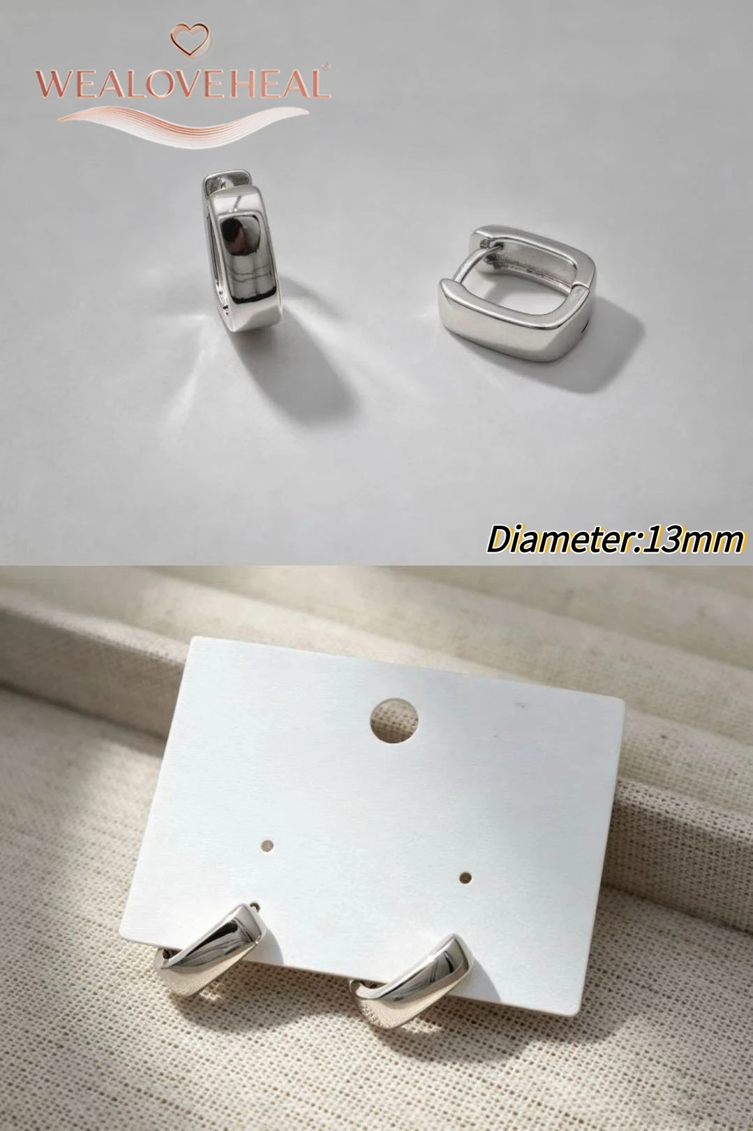 ohrringe damen, ohrringe, Rhodium-Plattierte Messing Geometrische Kleine Creolen für Damen 2026 Trendige Einfache Huggie Runde Ohrringe Geburtstags-Party Schmuck Geschenk – Detail 25