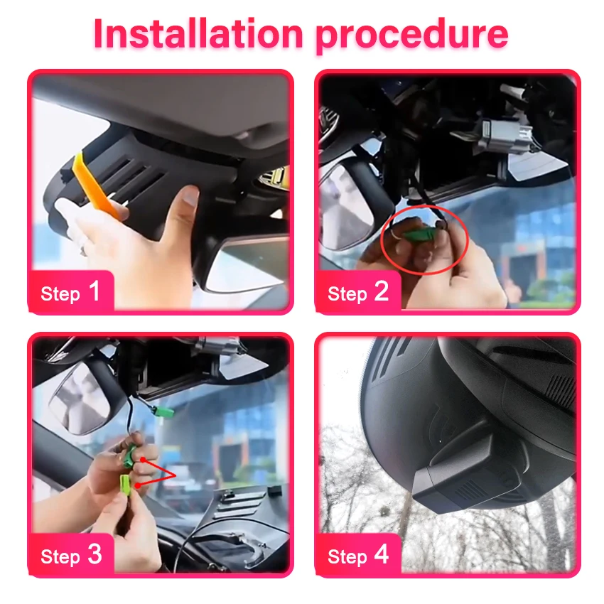 For Volvo S90 V90 XC60 2018-2021 Front and Rear 4K Dash Cam for Car Camera Recorder Dashcam WIFI Car Dvr Recording Devices - view 3