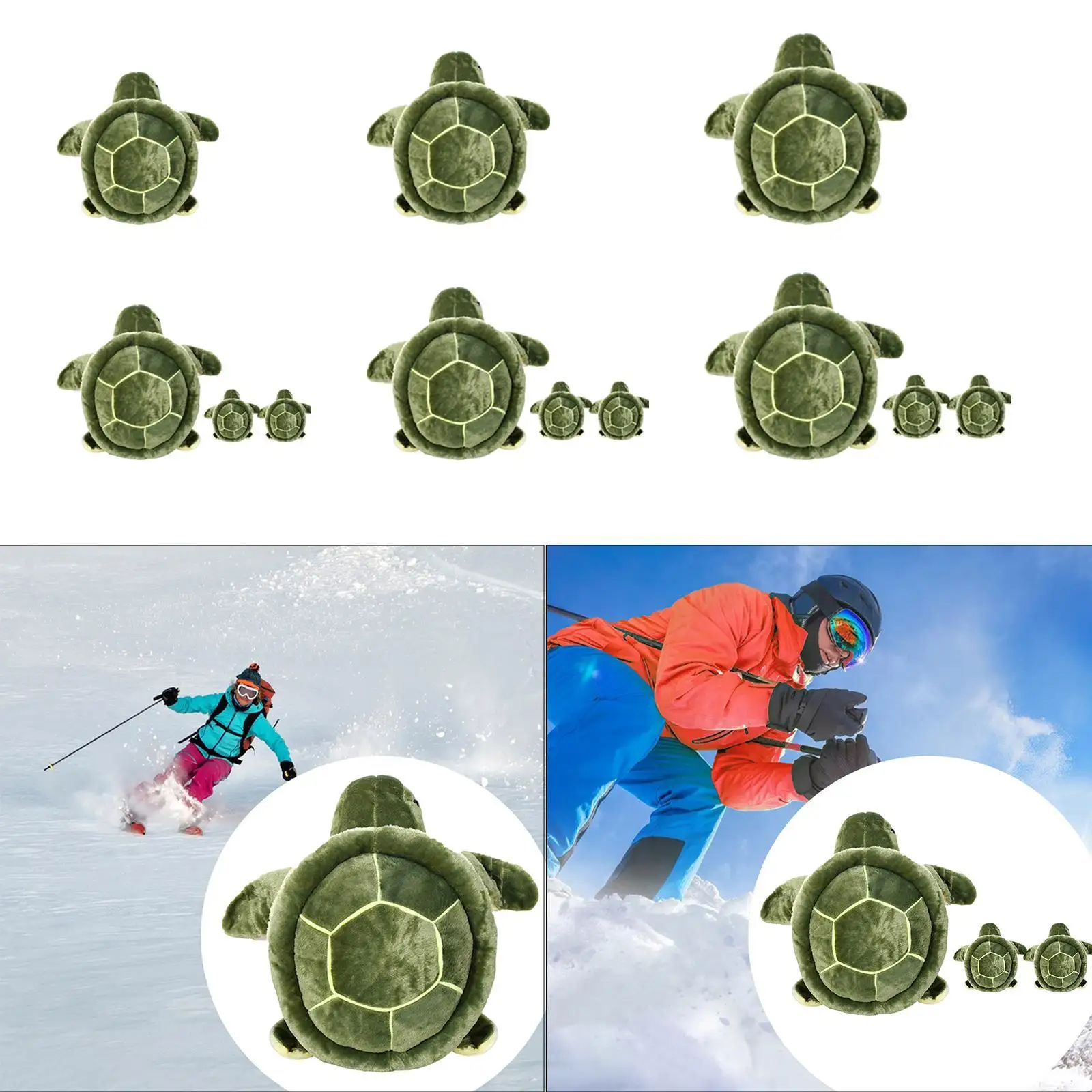 Snowboarding Hip Pad Skating Pad Tortoise Comfortable Adjustable Strap Guard Butt Cushion for Skiing Outdoor Sports