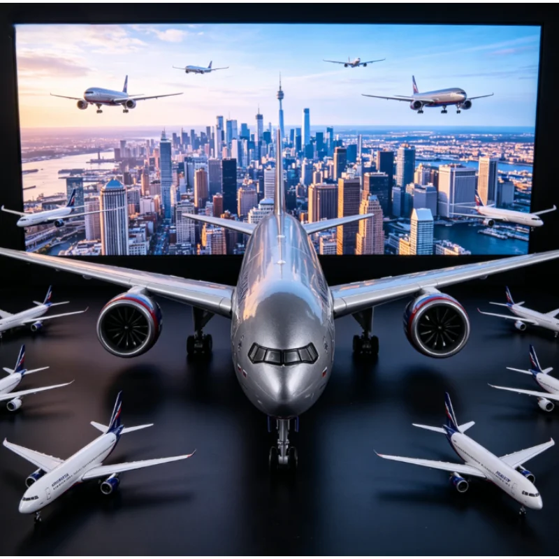 

1:150 Scale Russia Aeroflot Boeing 777 Airlines Diecast Model Airlines Resin Airplane Toys Collection Decoration Display Gifts