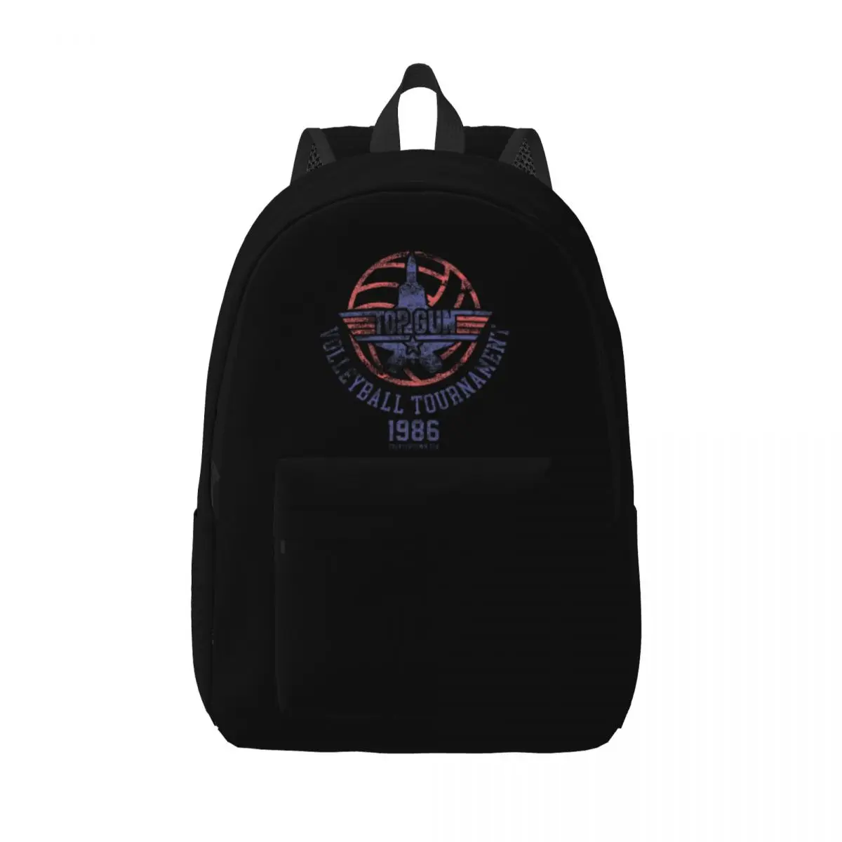 Top Gun Volleyball Tournament Casual Backpack Sports High School Air Force Fighter Jets Daypack for Men Women Laptop Canvas Bags