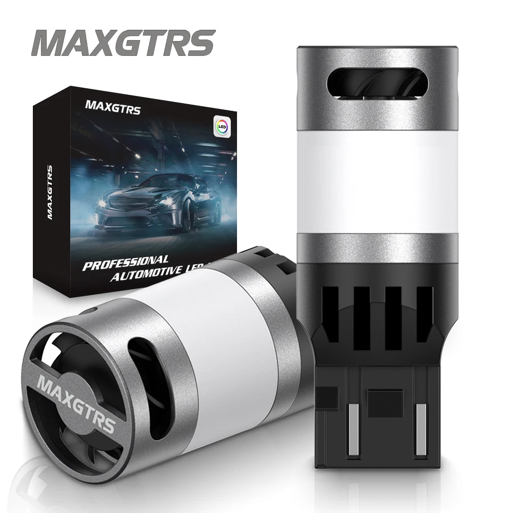 2 szt. T20 WY21W 7440 Bau15s PY21W Bursztynowo-Żółta 1156 BA15S P21W Canbus LED Żarówka Kierunkowskazu Anty-Hyper Flash Lampka Sygnalizacyjna
