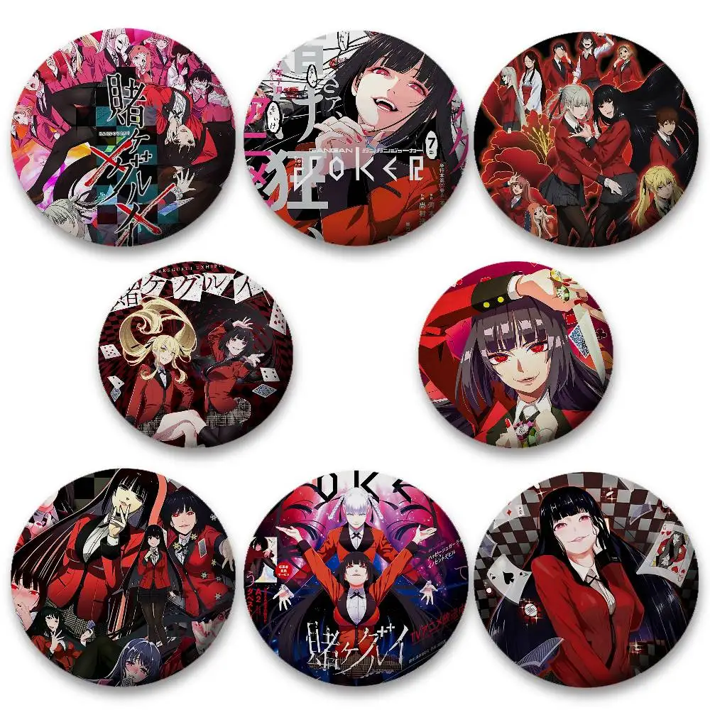 Kakegurui Jabami Yumeko Cartoon Sternabzeichen, Broschen, Anstecknadeln, Blech Requisiten, Weihnachtsgeschenke, Geburtstagsgeschenke