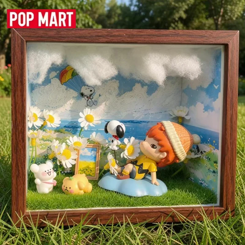 POP MART Hirono X Snoopy Figure Series Genuine Blind Box Toys Mystery Box Doll Guess Bag Cute Anime Action Figure Gifts