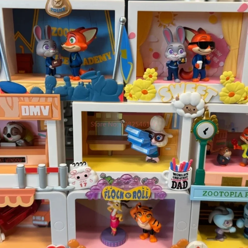 Original Disney Zootopia Highlight Moments Series Blind Box Figuren Nick Wilde Judy Sammlerpuppe Urlaub Geburtstagsgeschenke Spielzeug