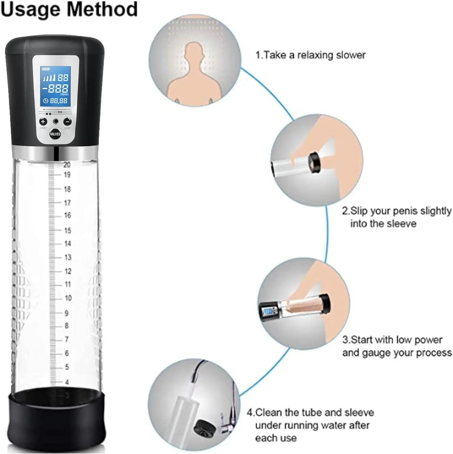 Penis Enlarge Air Pressure Device for Stronger Bigger Erections