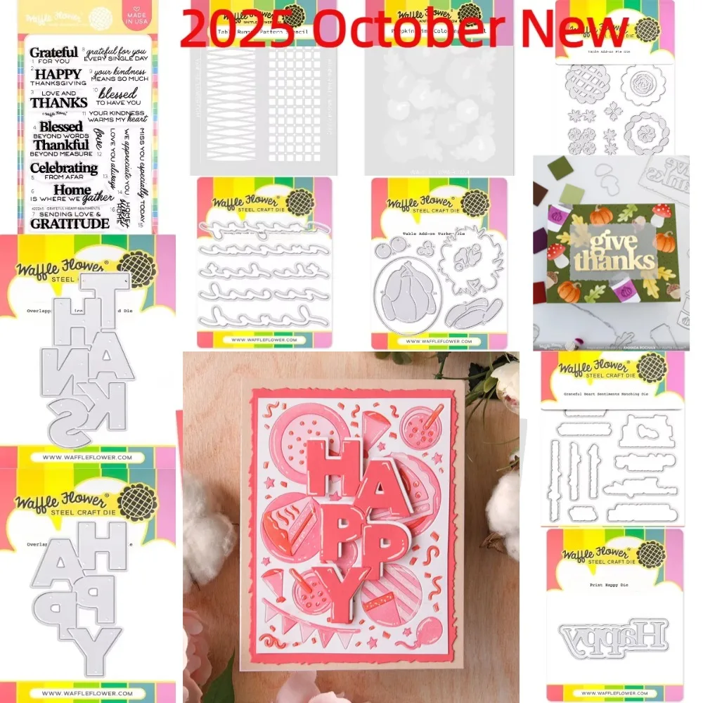 2025 New Metal Cutting Dies For WaffleFlower Cake Time Stencil DIY Scrapbooking Crafts Maker Photo Album Template Handmade