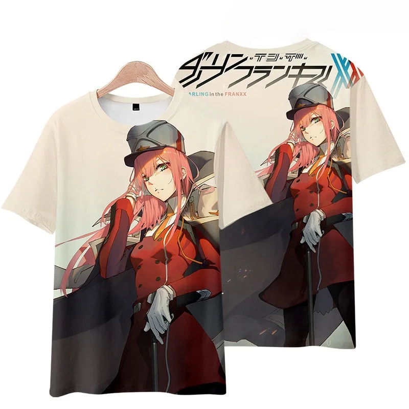 

Anime Darling in The Franxx National Team Periphery Quick Drying Breathable Comfortable Parent Child Short Sleeve T-shirt