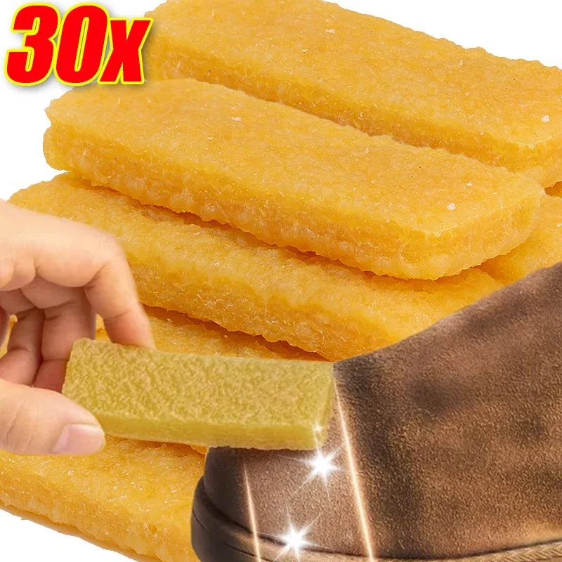 30-1Pcs Natural Shoe Eraser Rubber Blocks Suede Shoes Boots Cleaning Care Decontamination Shining Wiping Home Leather Cleaner