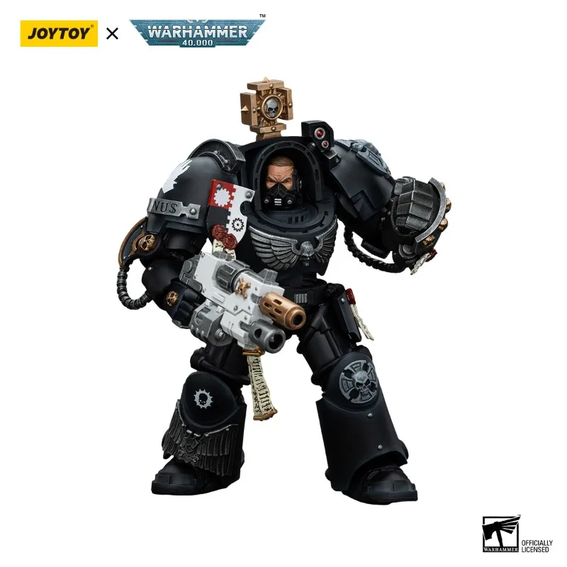 [สต็อก] JOYTOY Warhammer รูปที่ 40K 1/18 มือเหล็กกัปตันใน Terminator เกราะ Action Figure Joint Movable โหมดตุ๊กตาของเล่น