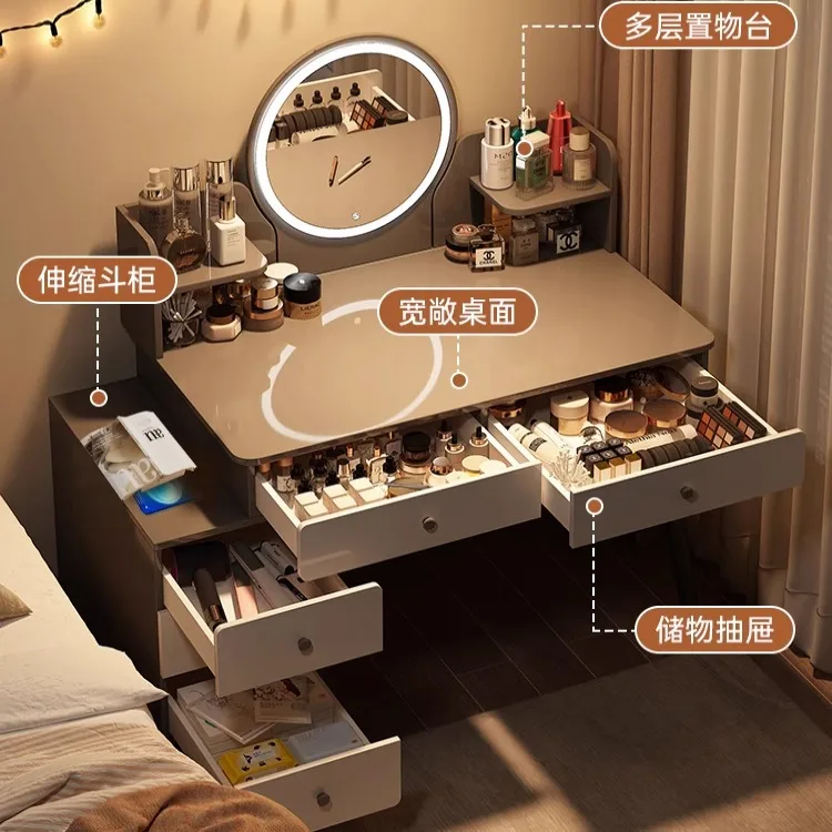 Small apartment, simple makeup table, small Nordic light luxury, makeup table