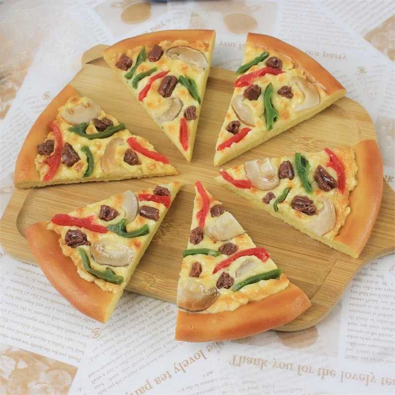 نموذج عرض البيتزا الواقعي - دعامة طعام وهمية من الراتنج للمطعم/التصوير الفوتوغرافي، ديكور مطبخ مقاوم للماء (حوالي 12 بوصة)