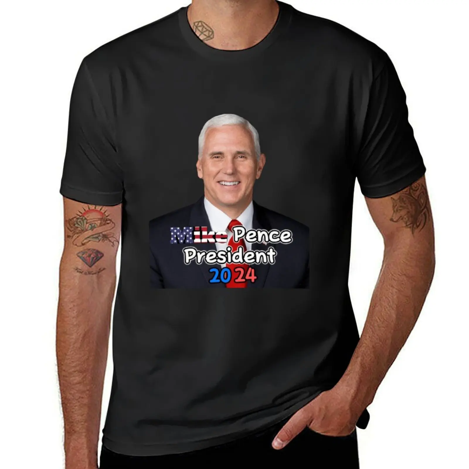 Mike Pence 2024 T-Shirt for a boy sweat vintage clothes mens champion t shirts