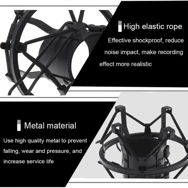 Metalowy uchwyt do studia nagraniowego Spider stojak mikrofonowy amortyzator z miedzianym transferem do komputerów mikrofon pojemnościowy