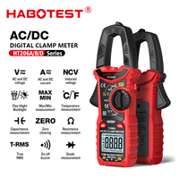 HABOTEST HT206 Clamp Meter 6000 Count Multimeter DC/AC 600A Amperimetric Clamp Hook Ammeter Voltage Tester Electrician Tools