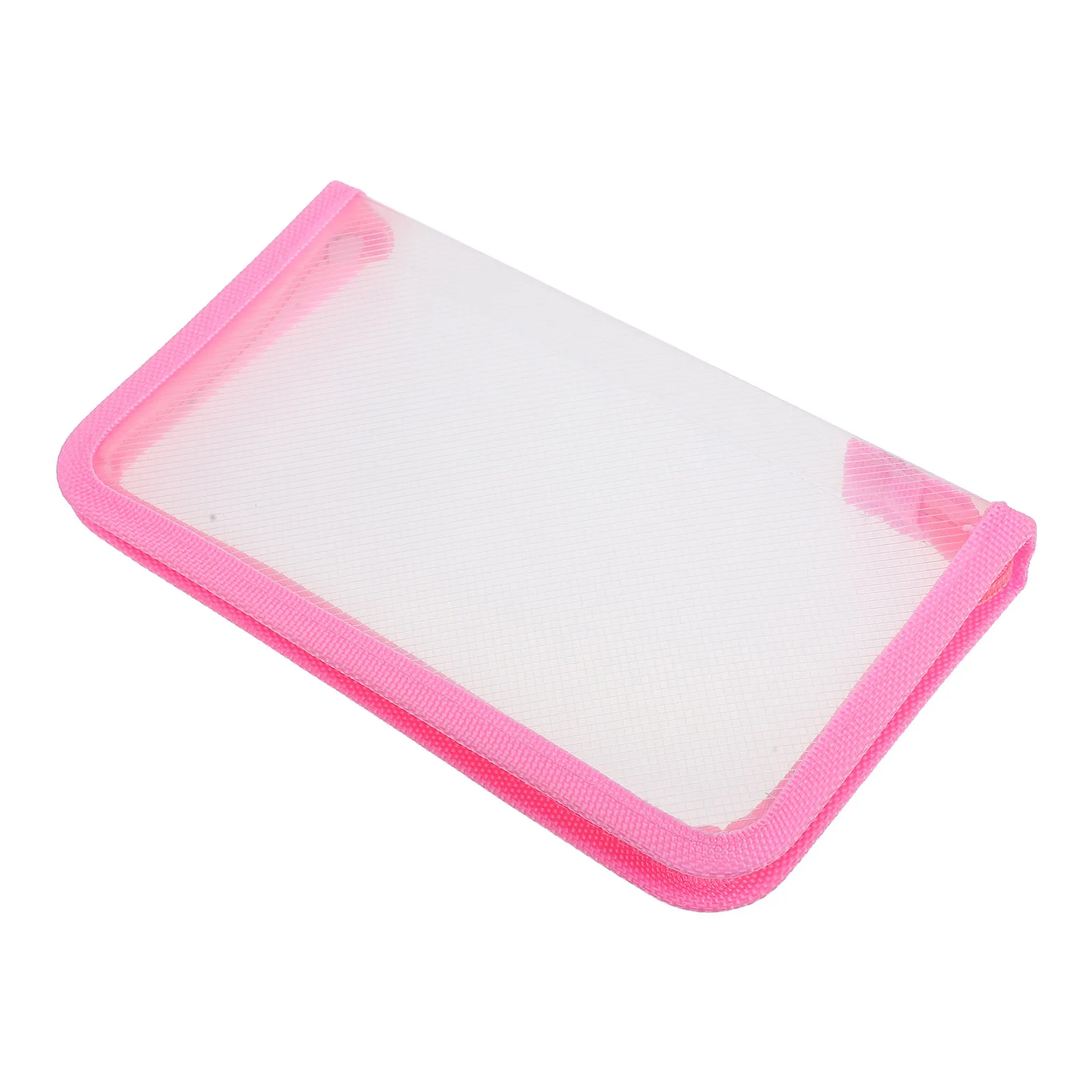 

Transparent Clear Zippered Pen Pouch Versatile Pencil Case Stationery Organizer Portable Aesthetic Storage Bag for Students