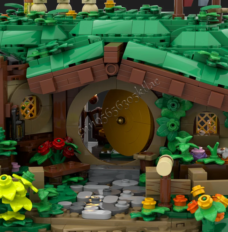 1951 Elementów Kreatywny Model Ulicy z Ogrodami MOC Klocki Konstrukcyjne Model Ulicy Zabawki do Składania dla Dzieci Prezenty