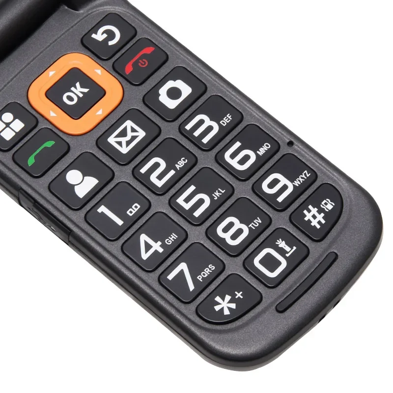 UNIWA V909T 4G VoLTE телефон двойной экран 2250 мАч большие передние кнопки SOS флип-телефоны поддержка HAC русская клавиатура многоязычная