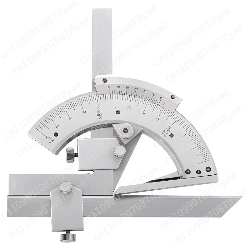 Hi-quality Carbon Steel Universal Bevel Protractor 0-320 Degree Accuracy Angle Measuring
