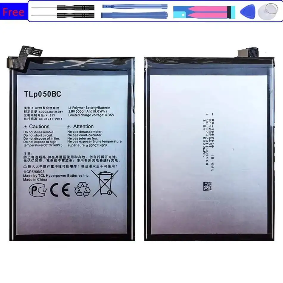 

5000Mah Premium Replacement Mobile Phone Battery High Capacity Tlp050bc For Alcatel Pixi 4 Plus Power 5023F 5023E