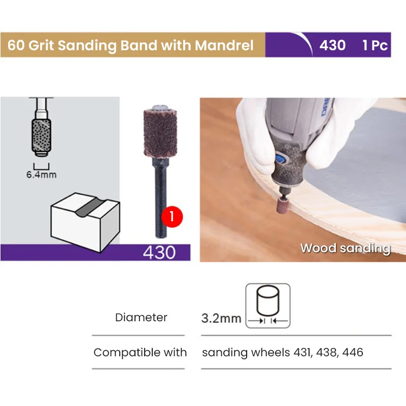 Dremel EZ Kilit Zımpara Bandı Mandrel Tambur Mandrel Bitirme Aşındırıcı Meraklıları Flapwheel Daha Hızlı Aksesuar Değişiklikleri