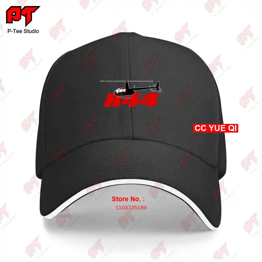 R44 Helicopter Pilot Aviation Baseball Caps Truck Cap 9CR2