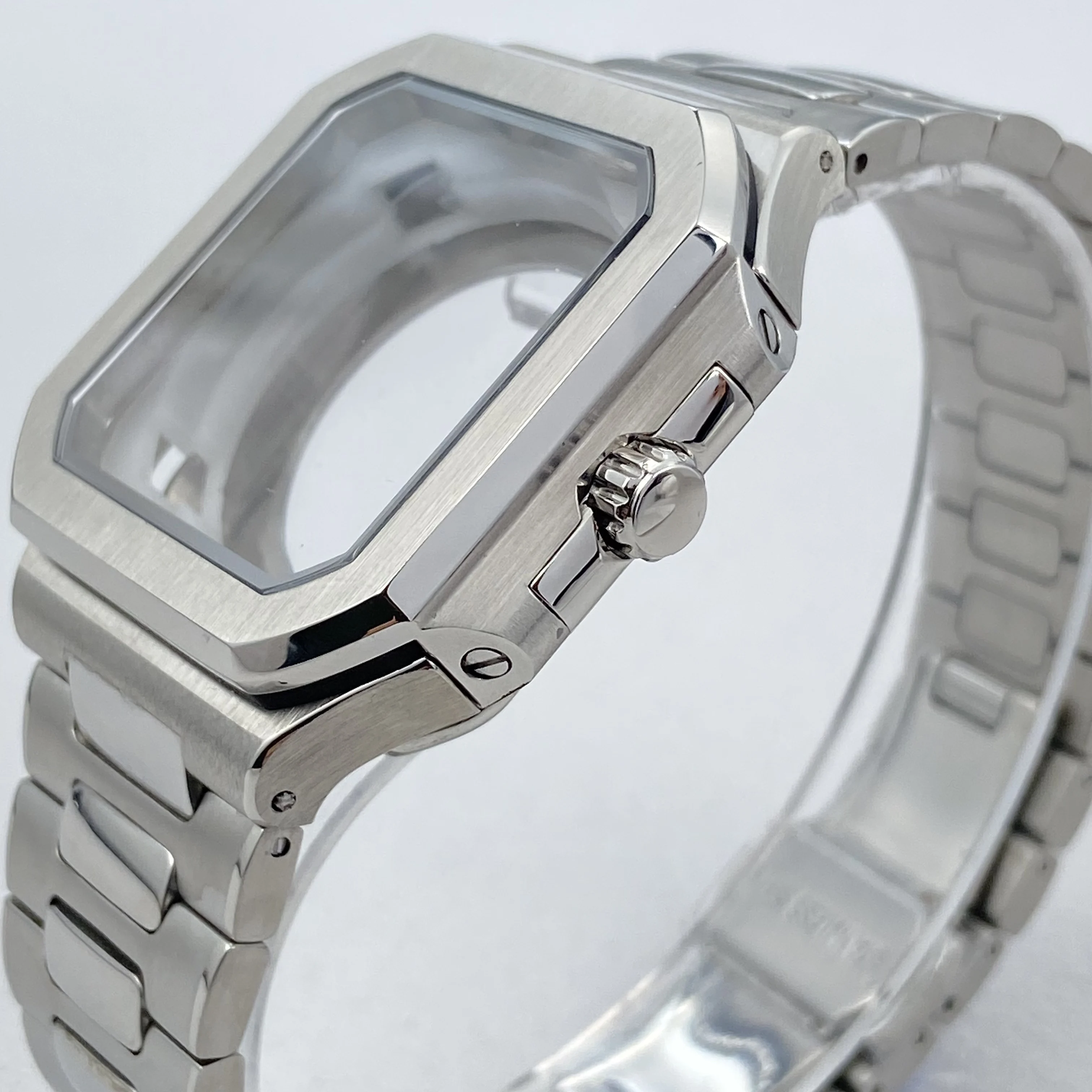 37.5mm Square Watch Case ﻿For PP CUBITUS Replacemet Parts For 29.5mm Dial For NH35/NH36 Accessories Movements