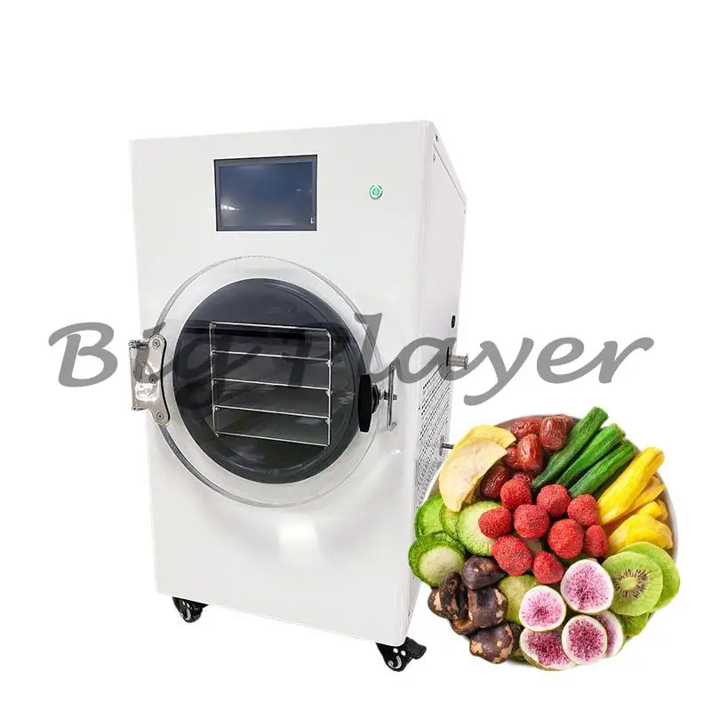 Secador liofilizador al vacío de frutas y setas, deshidratador Liofilizador, máquina liofilizada, bolos de dulces, alimentos, dulces, fresas