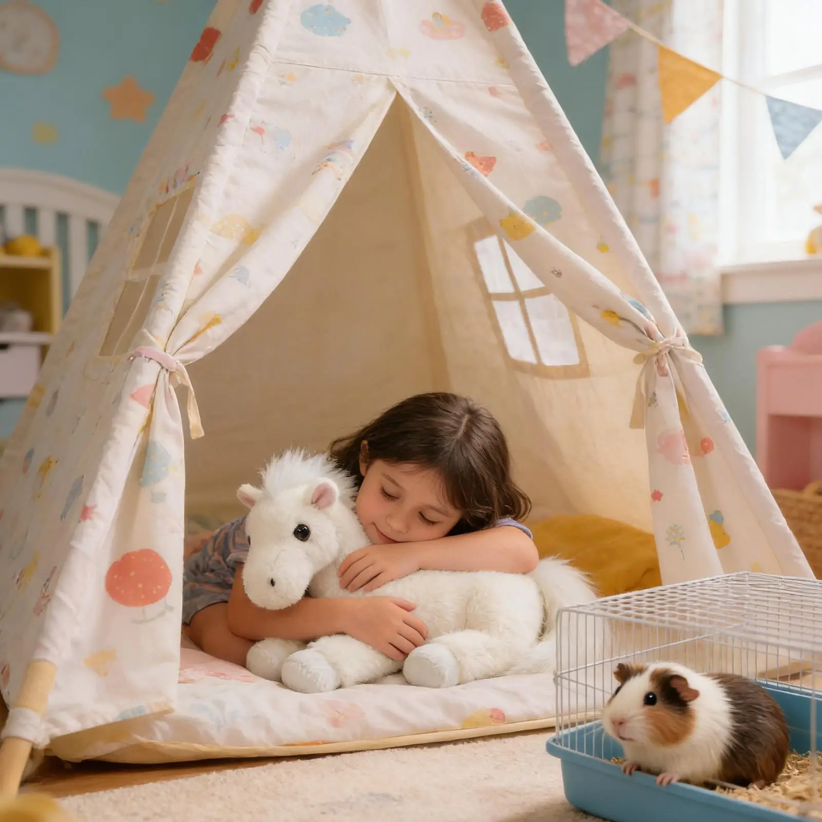 Horse Plush 16.5 Inch Soft Doll Horse Toys For Kids Adults Spring Festival Living Room Bedroom Sofa Bed Home Car