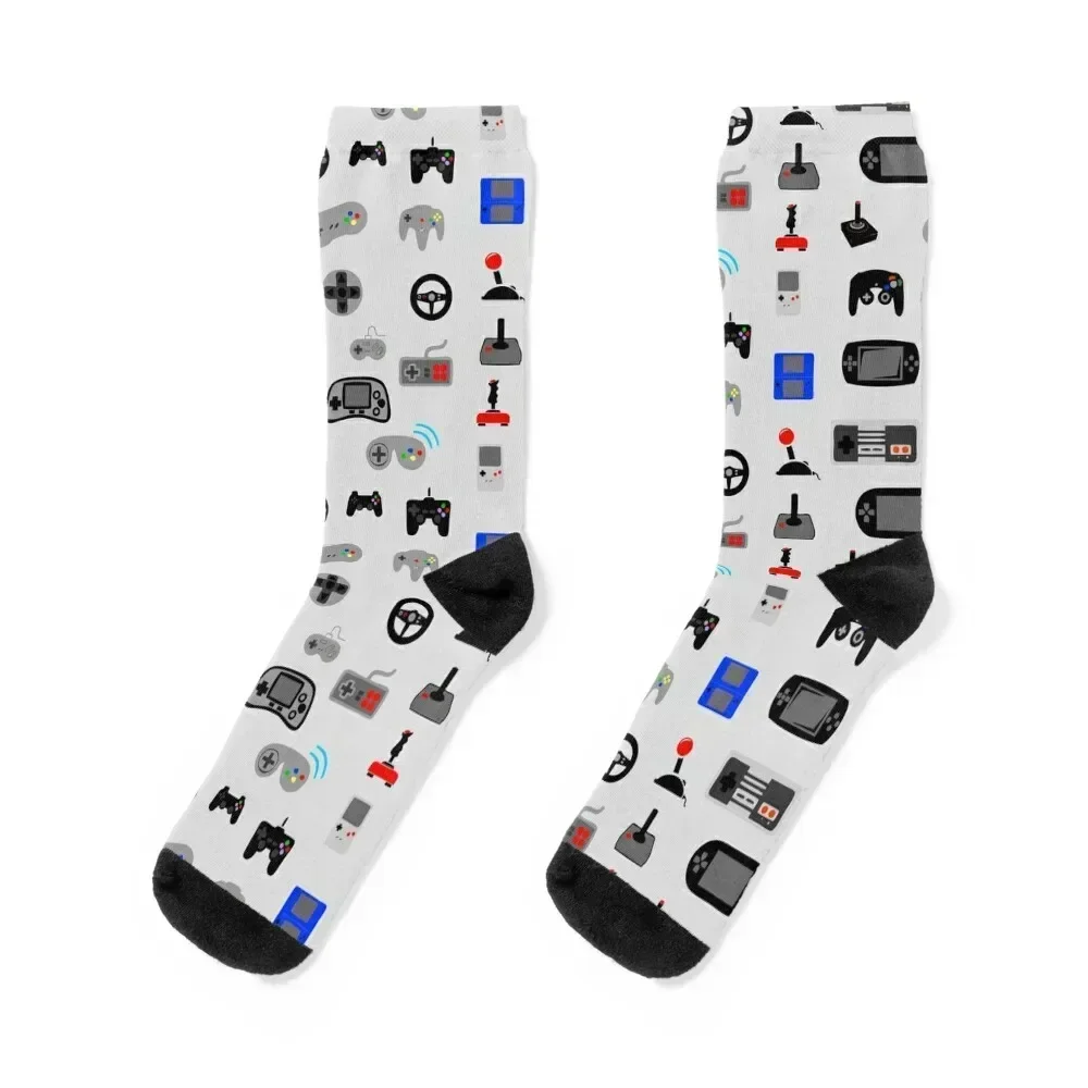 

Video Game Controller Collage Socks christmas gifts cartoon hiphop Socks Female Men's