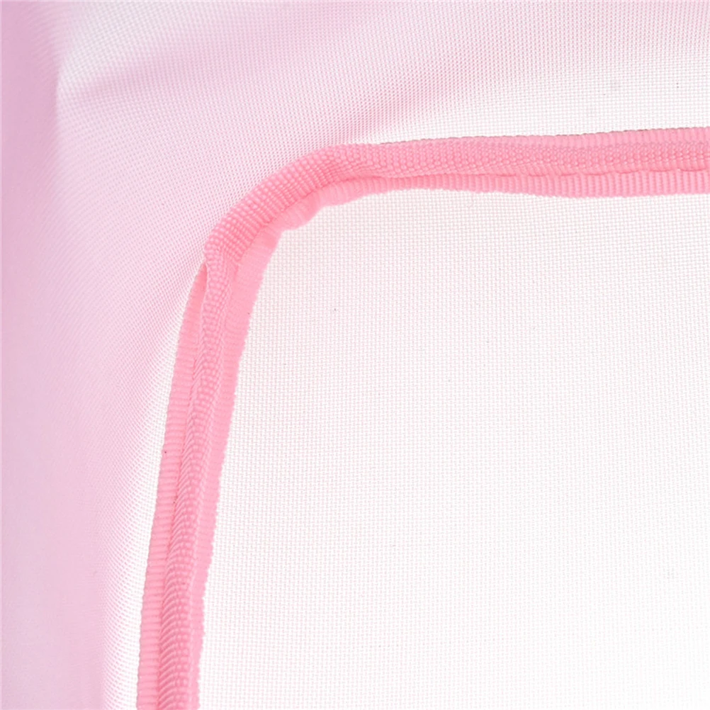 

Knitting Tote Yarn Storage Mesh Organizer Large Size Pink Zipper Closure Carrying Crochet Hooks Sewing Kit Holder