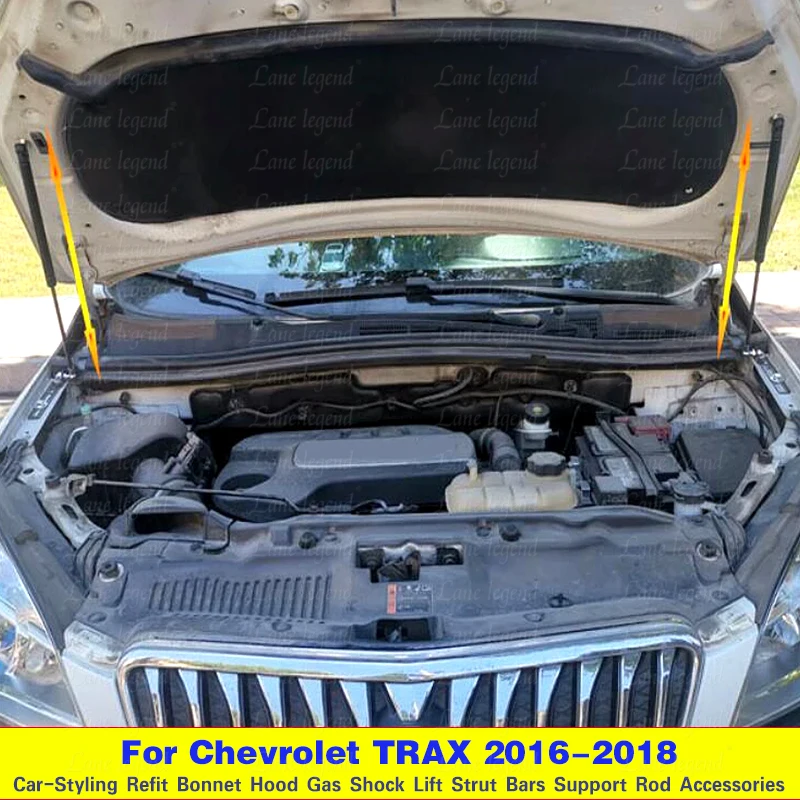 For Chevrolet TRAX 2016 2017 2018 Front Hood Engine Supporting Hydraulic Rod Lift Strut Spring Shock Bars Bracket Car Styling