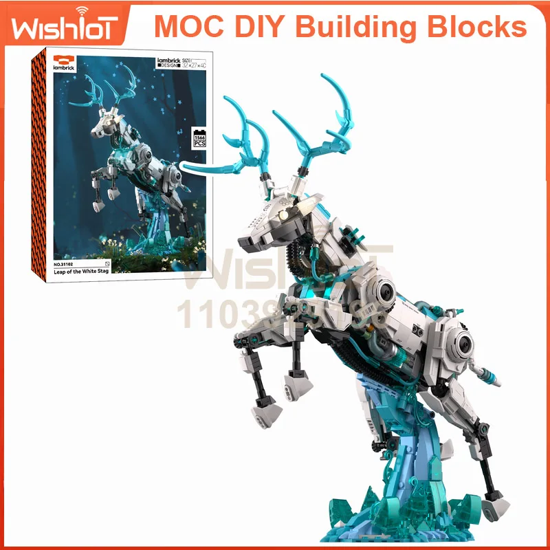 

31102 Leap of the White Stag Model 1566pcs Building Blocks Bricks Set for Kids Gifts