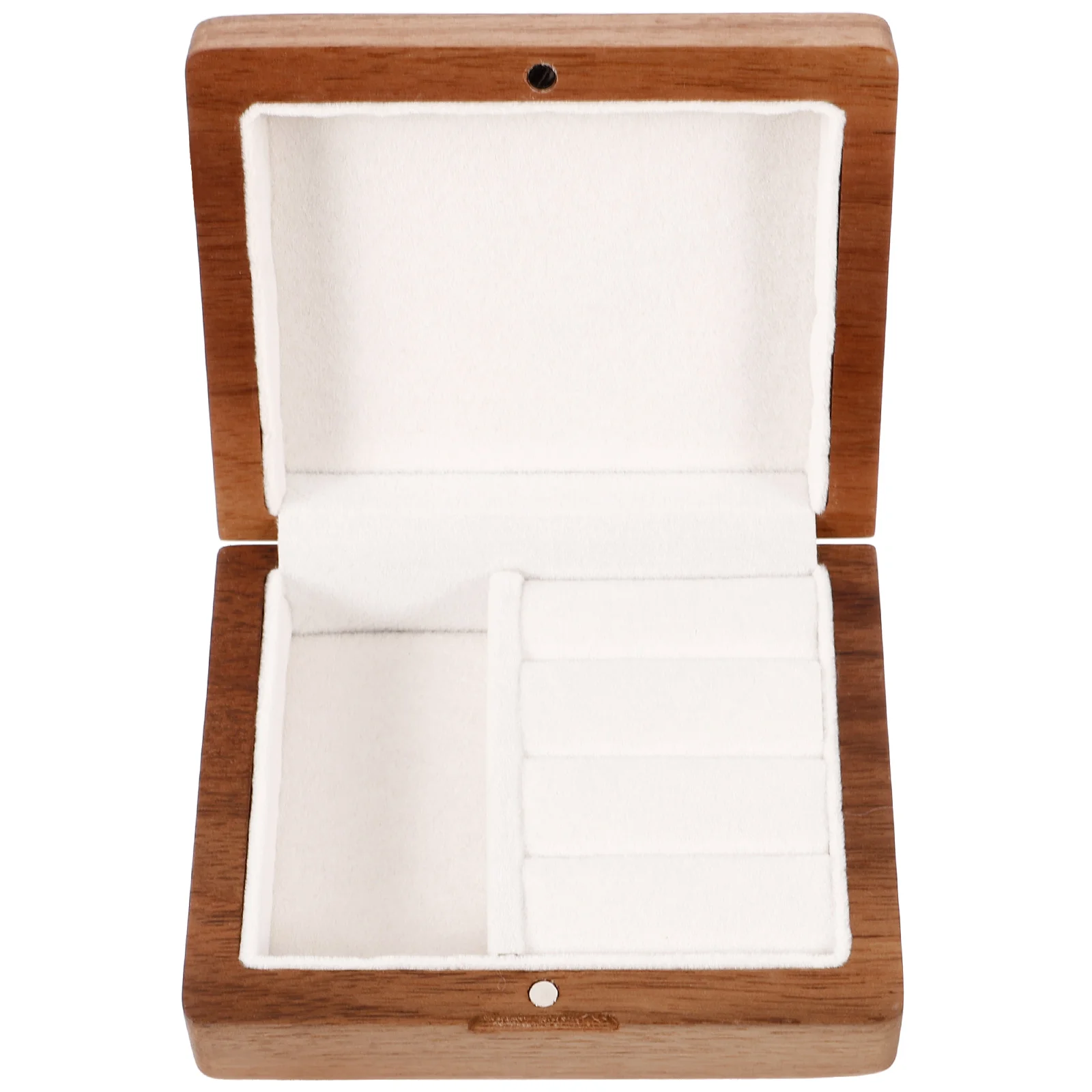 

Wedding Ring Box Wooden Necklace Gift Jewelry Packaging Small Gift Box for Travel Proposal Storage Jewelry Packaging