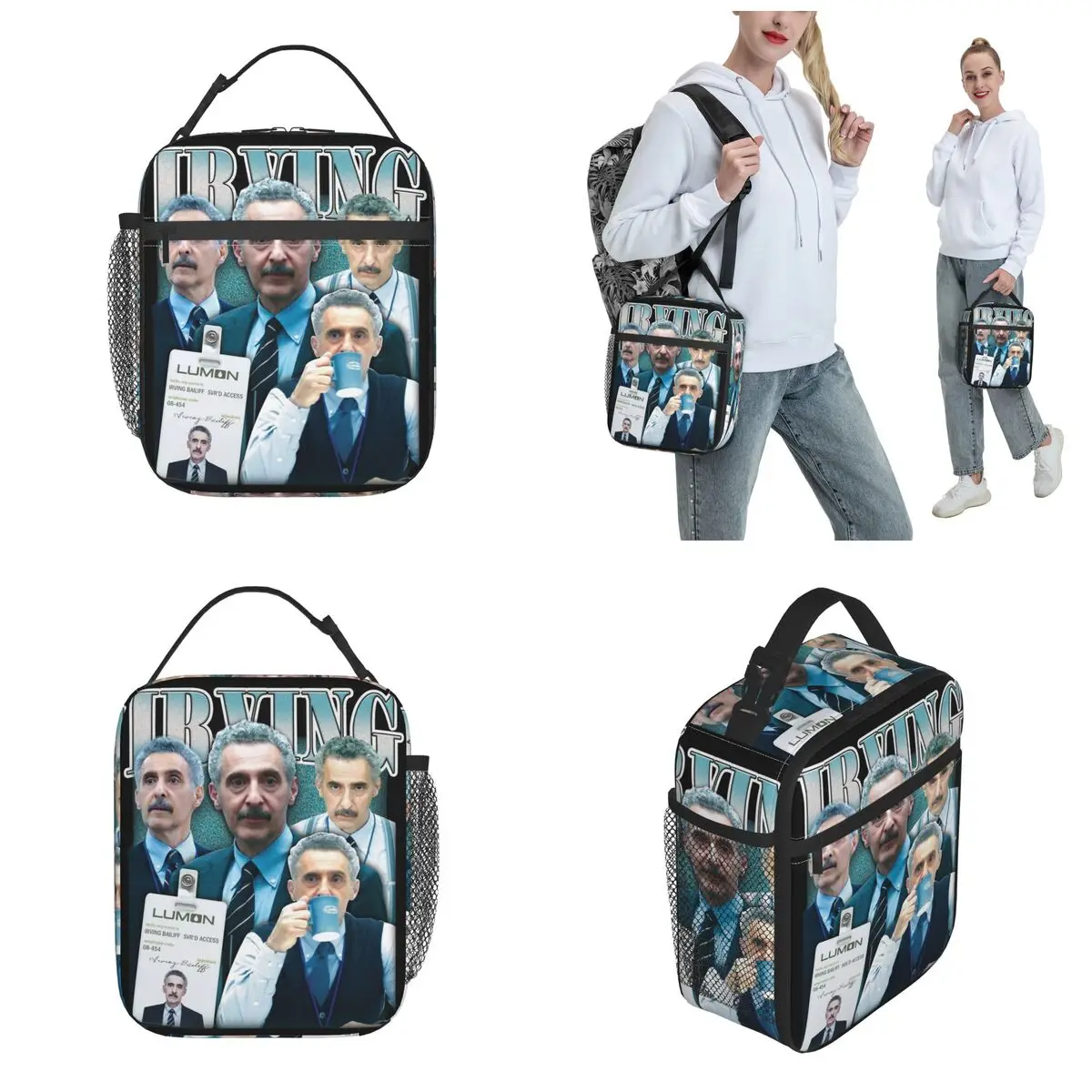 حقيبة غداء معزولة من Lumon Industries Severance Merch لعرض تلفزيوني خارجي، صندوق طعام محمول، صناديق غداء مبرد حراري