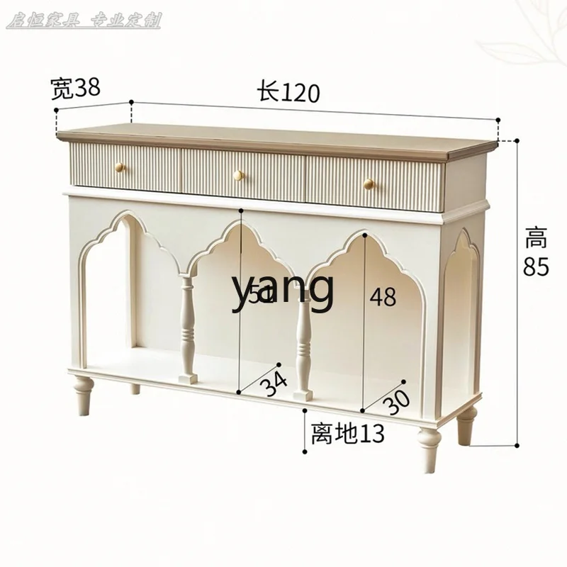 

CX retro solid wood living room decoration home storage locker
